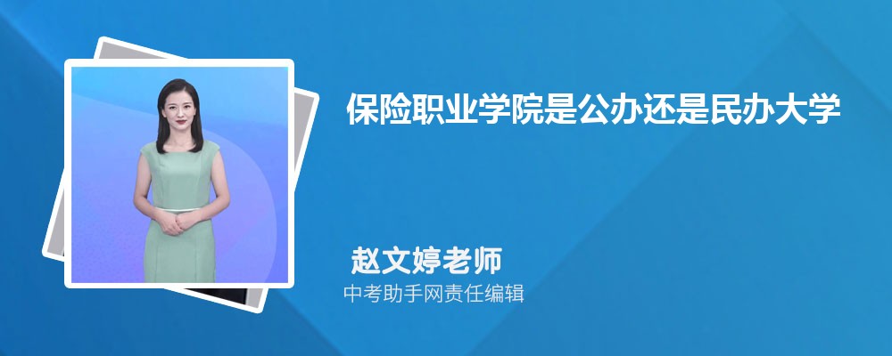 保險職業學院是公辦還是民辦大學(是什么類型的學校)